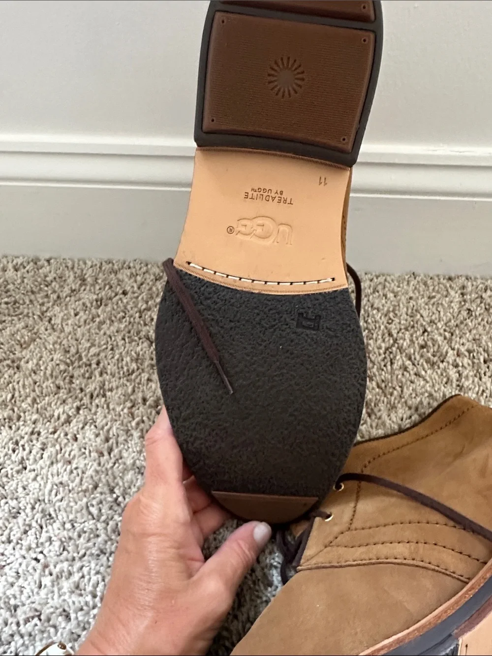UGG Men's Brown Suede Chukka Boots